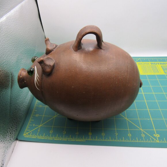 Vintage Mexican Pottery Piggy Bank - Picture 13 of 15